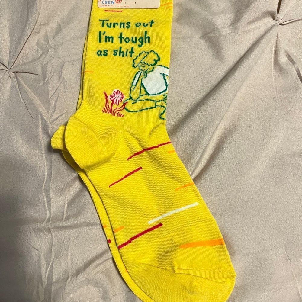 Yellow Crew Socks